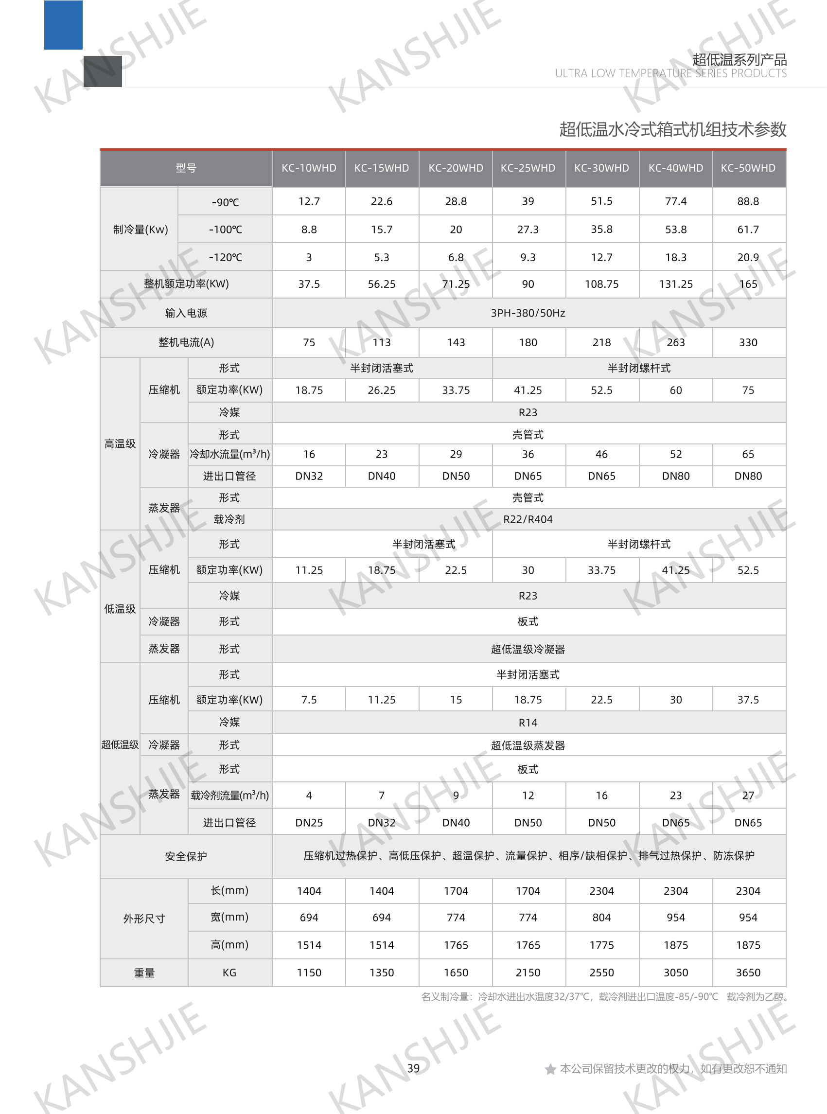 航天航空-110度复叠冷冻机组